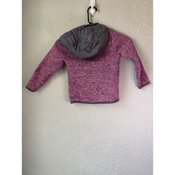 Kids Star Wars Grogu The Child Fleece Lined Hoodie Jacket Zip Up Pink Gray 4T - Picture 3 of 5